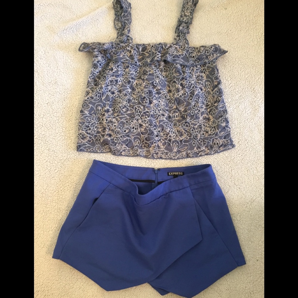 Express blue shorts